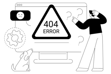 404エラーのイラスト