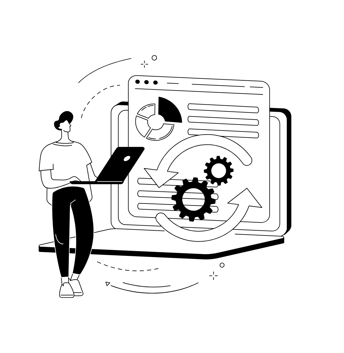 ホームページ更新のイラスト